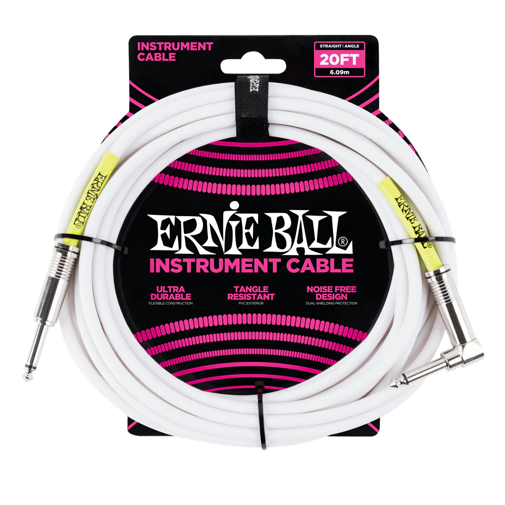 Ernie Ball 20' Straight / Angle Instrument Cable - P06047