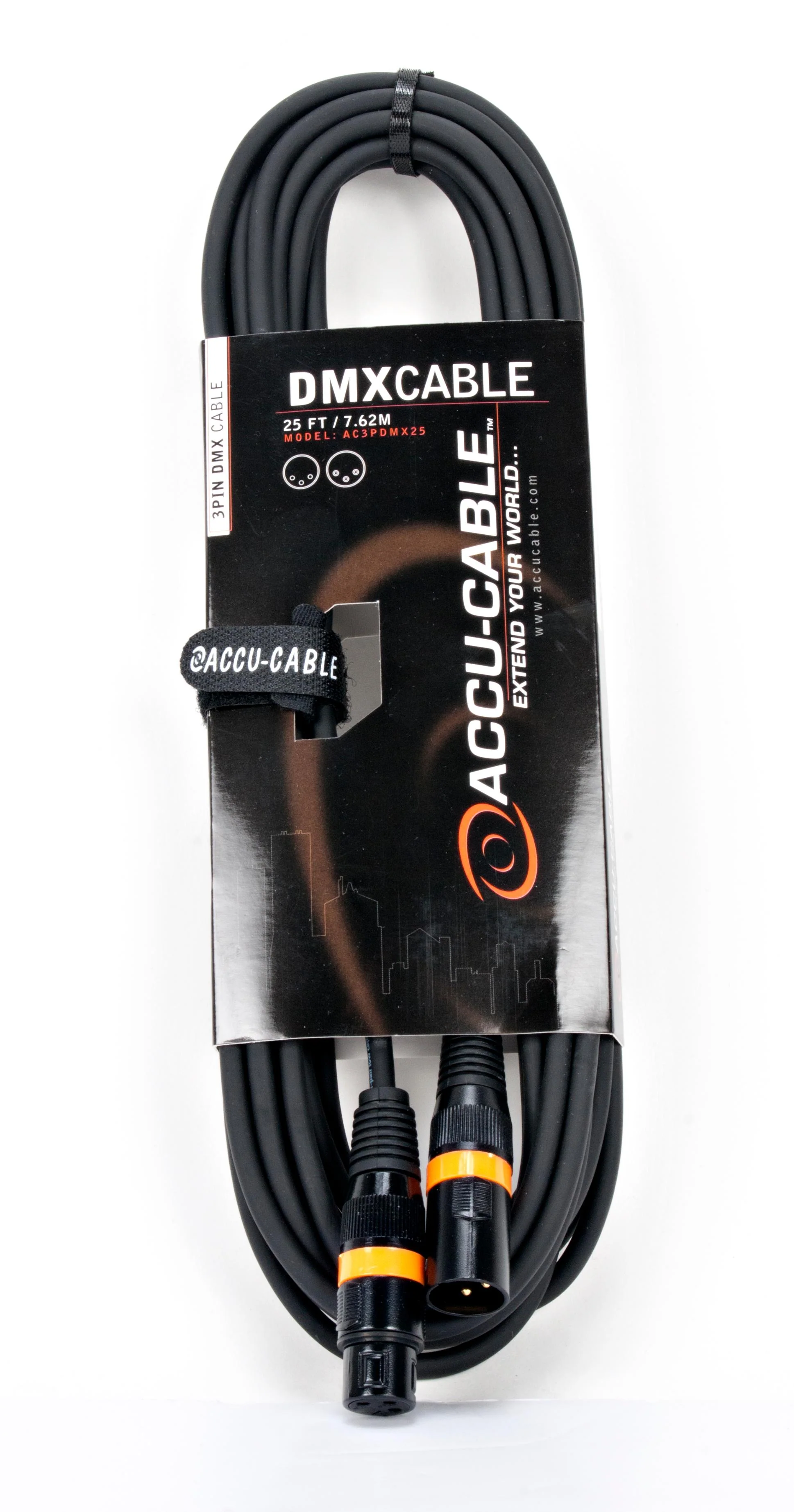 ADJ Accu-Cable 3-PIN DMX Cable 25 Feet - Image 2