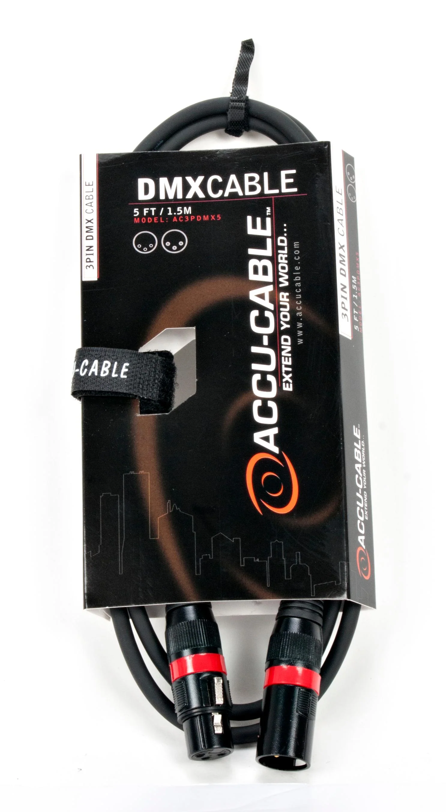 Accu-Cable 3-PIN DMX Cable 5 Feet - Image 3
