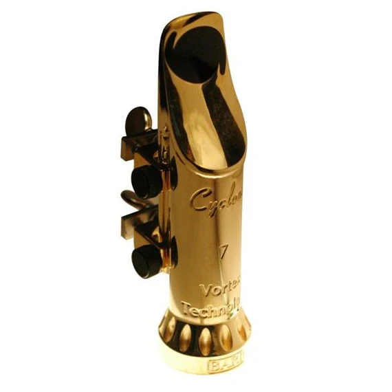 Bari Woodwind Tenor Sax Cyclone Mouthpiece - Gold Plated - Image 4