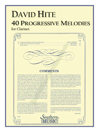 BARRET Forty Progressive Melodies for Clarinet - B382 - Image 2