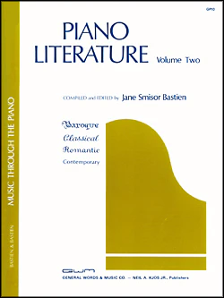 BASTIEN PIANO LITERATURE VOLUME 2 - KJOS PUBLICATIONS - GP10