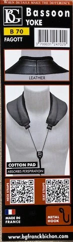 BG France Bassoon Leather Yoke Neck Strap B70 (LEATHER + Cotton PAD) - Image 4
