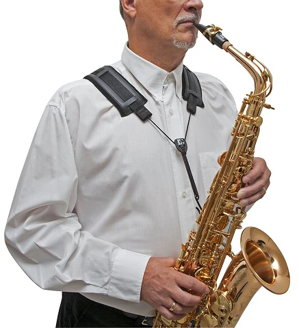 BG France Brace Comfort Strap Alto/Tenor Sax with Metal Hook - SC M - Image 3