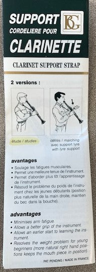 BG France Clarinet Strap - Regular Sling - with Extension Rod - C20 - Image 3