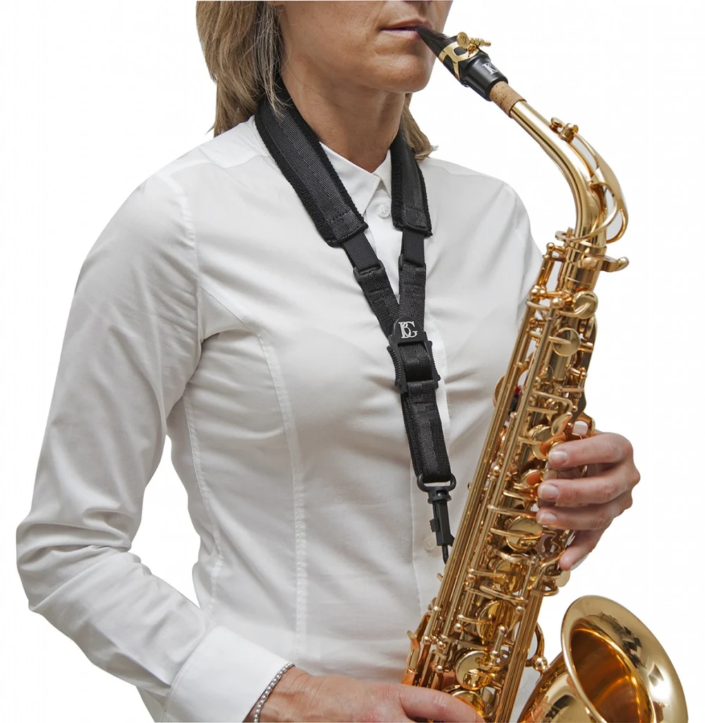 BG France Large Elastic Alto & Tenor Sax Strap - S10ESH - Image 2