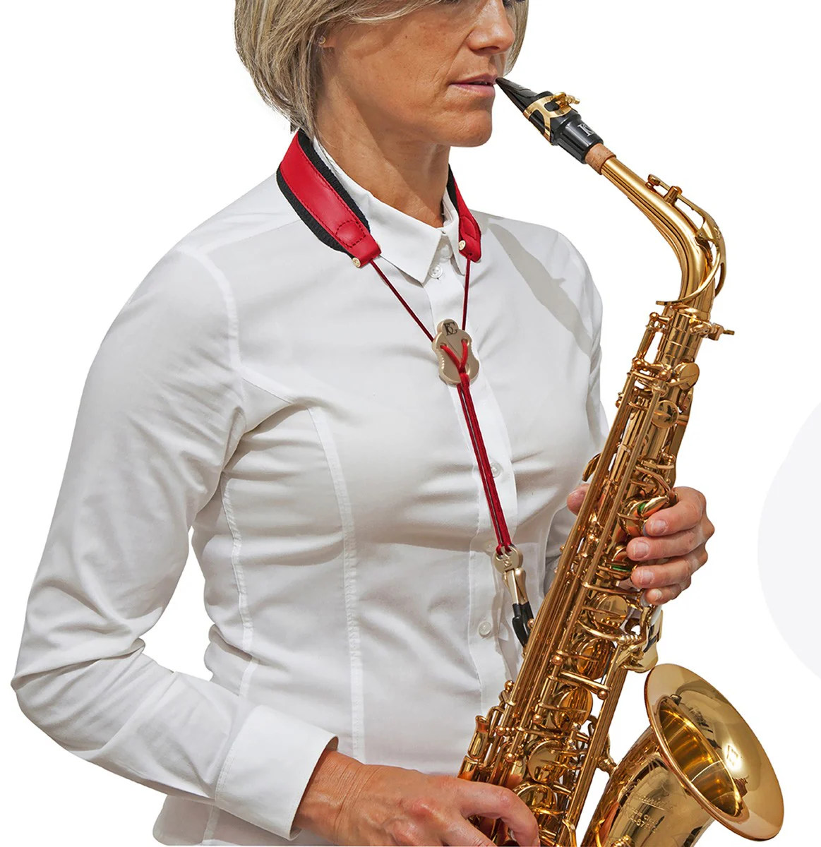 BG France Soprano/Alto/Tenor Strap - S29JMSH - RED - Image 3