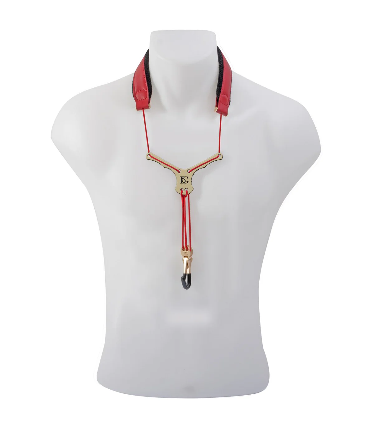 BG France Zen Sax Strap w/ Metal Snap Hook - Red, Black or White - Image 2
