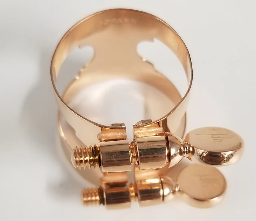 Bonade Eb Clarinet Rose Gold Plated Regular Ligature - 2251PO - Image 2