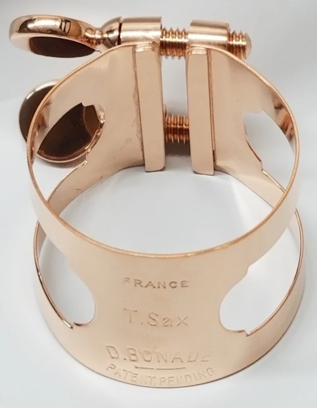 Bonade Tenor Sax Regular Rose Gold Plated Ligature - 2255PO - Image 3
