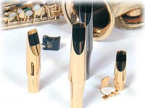 Brancher Baritone Sax Gold Plated Mouthpiece with Gold Plated Ligature - Image 3