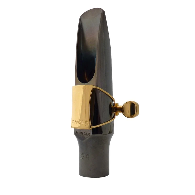 Brancher Silver Plated Alto Sax Mouthpiece with Gold Plated Ligature - Image 2