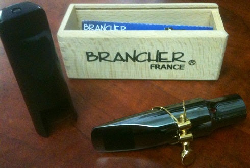 Brancher Silver Plated Alto Sax Mouthpiece with Gold Plated Ligature - Image 3