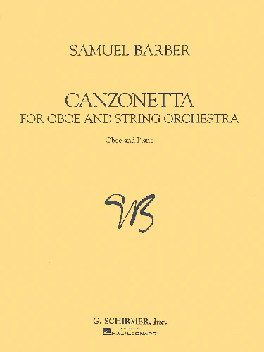 Canzoneta for Oboe & Piano Reduction by Samuel Barber