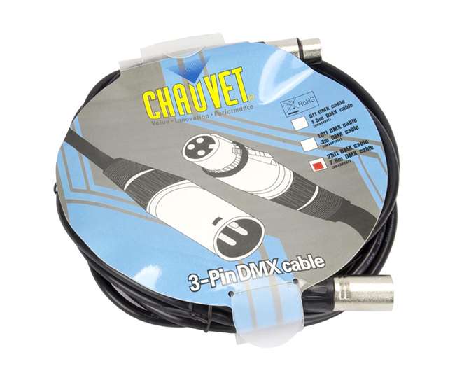 Chauvet DJ 3-PIN DMX Cable 25FEET - Image 2