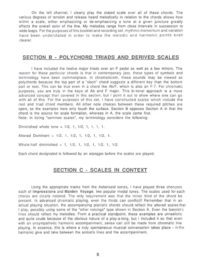 Chromaticism/Non-Diatonic Scales: How to Play Outside the Stated Tonality - David Liebman - Image 4