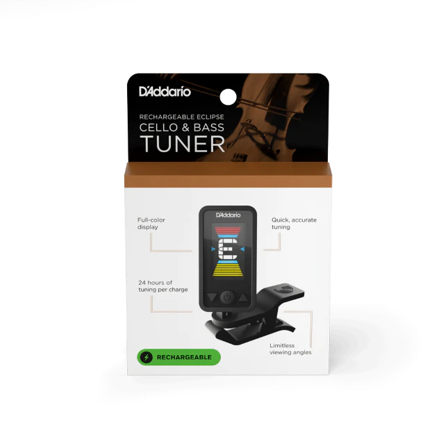D'addario Eclipse Rechargeable Cello & Bass Tuner - Image 5