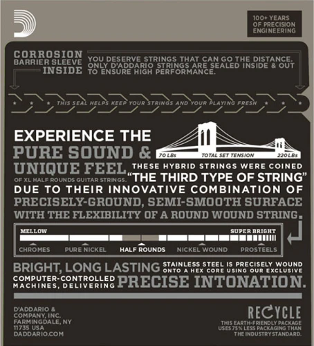 D'Addario Half Rounds, Super Light, 9-42 Electric Guitar Strings - Image 2