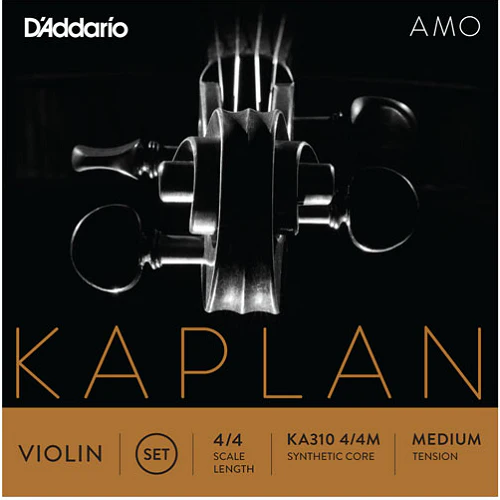 D'Addario Kaplan Amo Violin String SET, 4/4 Scale, Medium Tension
