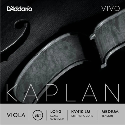 D'Addario Kaplan Vivo Viola String SET, Long Scale, Medium Tension
