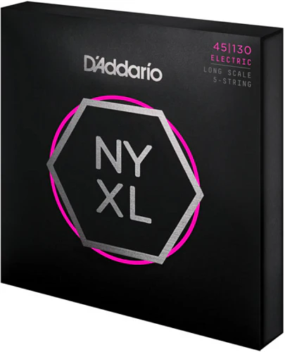 D'Addario Long Scale, Regular Light 5-String,  45-130  Bass Guitar Strings - Image 3