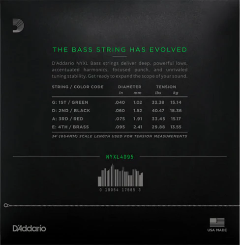 D'Addario Long Scale, Super Light, 40-95 Bass Guitar Strings - Image 2