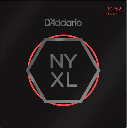 D'Addario Nickel Wound, Light Top/Heavy Bottom, 10-52 Electric Guitar Strings