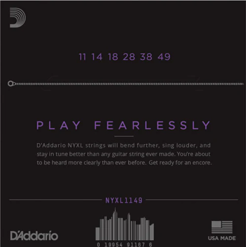 D'Addario  Nickel Wound, Medium, 11-49 Electric Guitar Strings - Image 2