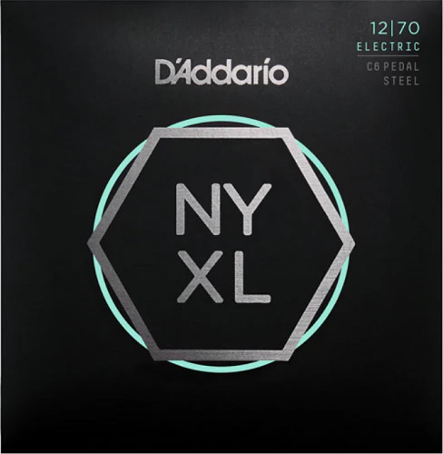 D'Addario Nickel Wound, Pedal STEEL, Custom Medium, 12-70 Electric Guitar Strings