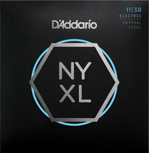 D'Addario Nickel Wound, Pedal STEEL, REGULAR-Light, 11-38 Electric Guitar Strings