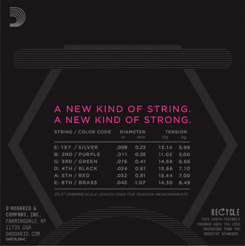 D'Addario Nickel Wound, Super Light, 09-42 Electric Guitar Strings - Image 3