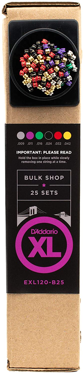 D'Addario Nickel Wound, Super Light, 9-42 Electric Guitar Strings ( 25 Sets) EXL120-B25 - Image 2