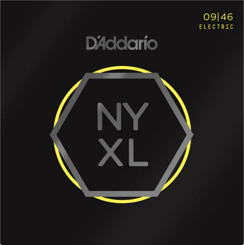 D'Addario Nickel Wound, Super Light Top , Regular Bottom, 09-46 Electric Guitar Strings