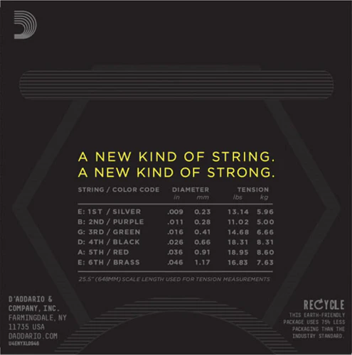 D'Addario Nickel Wound, Super Light Top , Regular Bottom, 09-46 Electric Guitar Strings - Image 3