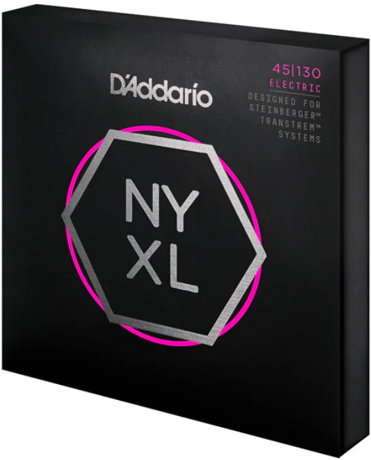 D'Addario NYXL 5-String, Long Scale, Regular Light, Double Ball END, 45-130 Bass Guitar Strings - Image 3