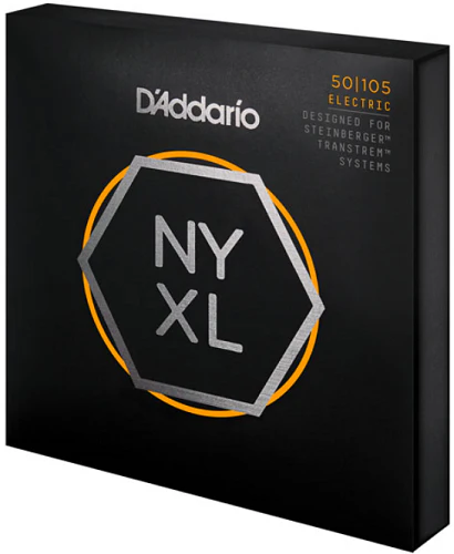 D'Addario NYXL, Long Scale, Medium, Double Ball END, 50-105 Bass Guitar Strings - Image 3