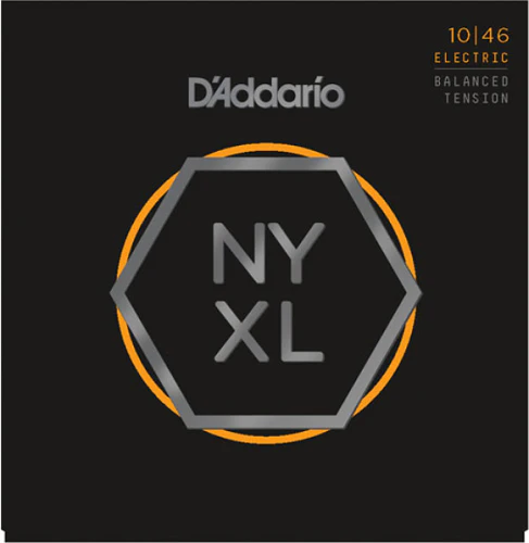 D'Addario  NYXL, Nickel Wound, Balanced TENSION, 10-46 Electric Guitar Strings