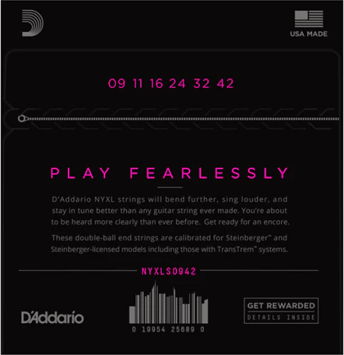D'Addario NYXL Nickel Wound, Super Light, Double Ball END, 09-42 Electric Guitar Strings - Image 2