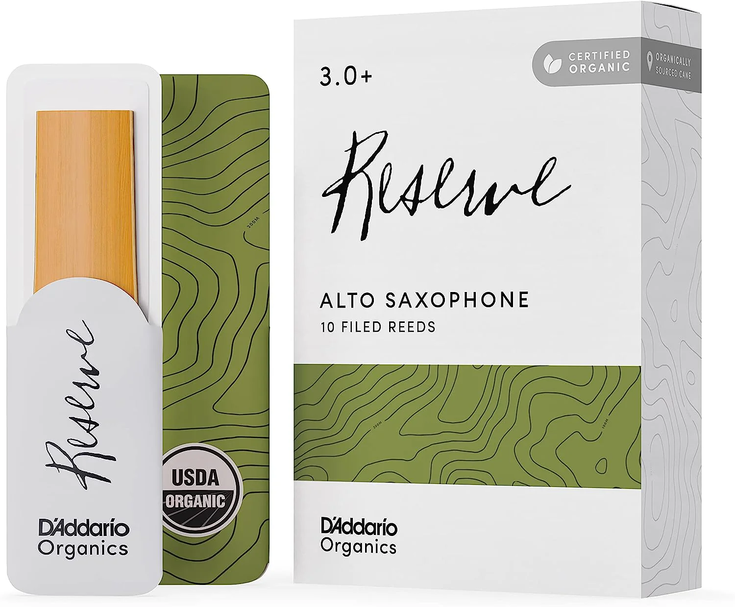 D'Addario Organic Reserve Alto Saxophone Reeds - 10 per Box - Image 12