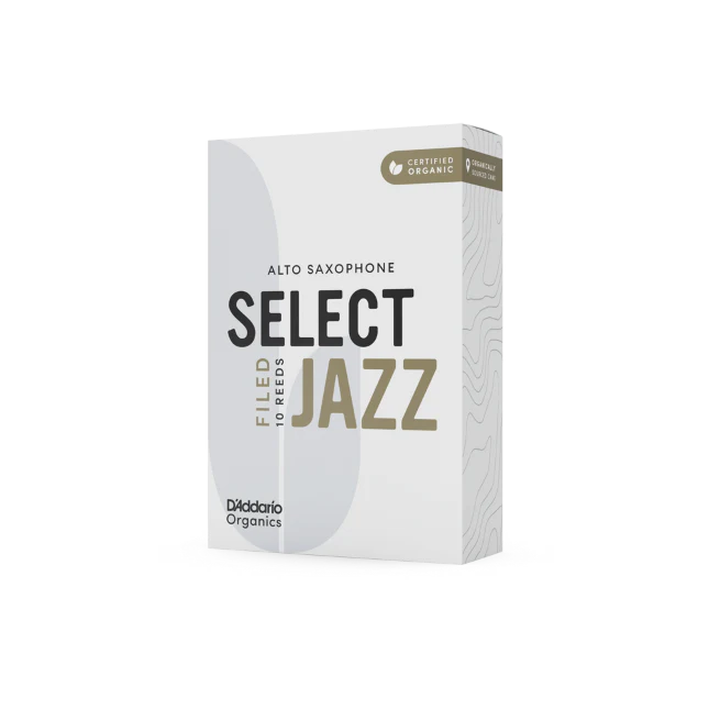 D'Addario Organic Select Jazz Filed Alto Saxophone Reeds - 10 Per Box - Image 2