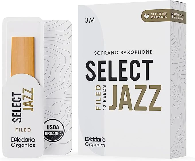 D'Addario Organic Select Jazz Filed Soprano Saxophone Reeds - 10 Per Box - Image 8