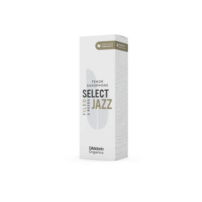 D'Addario Organic Select Jazz Filed Tenor Saxophone Reeds - 5 Per Box - Image 2