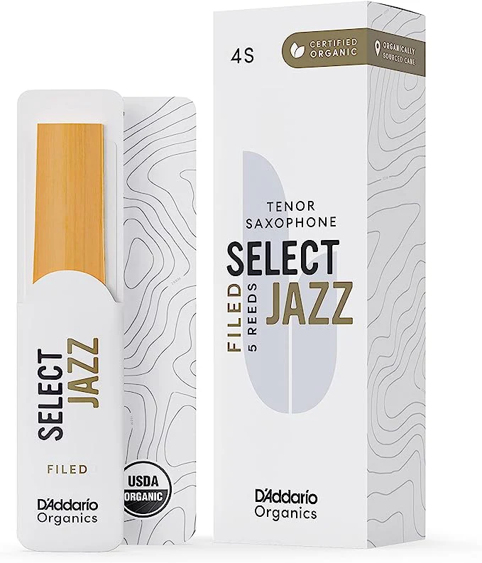 D'Addario Organic Select Jazz Filed Tenor Saxophone Reeds - 5 Per Box - Image 6