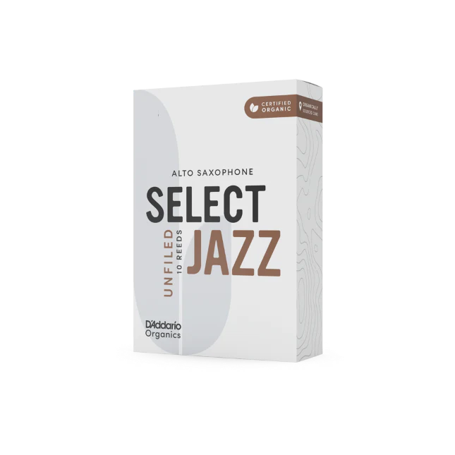D'Addario Organic Select Jazz Unfiled Alto Saxophone Reeds - 10 Per Box - Image 2
