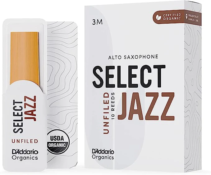 D'Addario Organic Select Jazz Unfiled Alto Saxophone Reeds - 10 Per Box - Image 9
