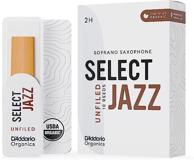 D'Addario Organic Select Jazz Unfiled Soprano Saxophone Reeds - 10 Per Box - Image 11