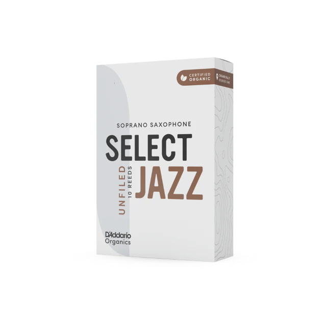D'Addario Organic Select Jazz Unfiled Soprano Saxophone Reeds - 10 Per Box - Image 2