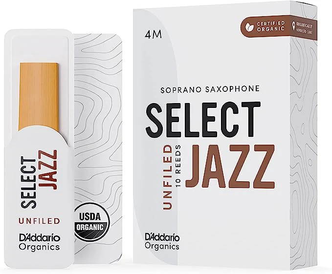 D'Addario Organic Select Jazz Unfiled Soprano Saxophone Reeds - 10 Per Box - Image 6