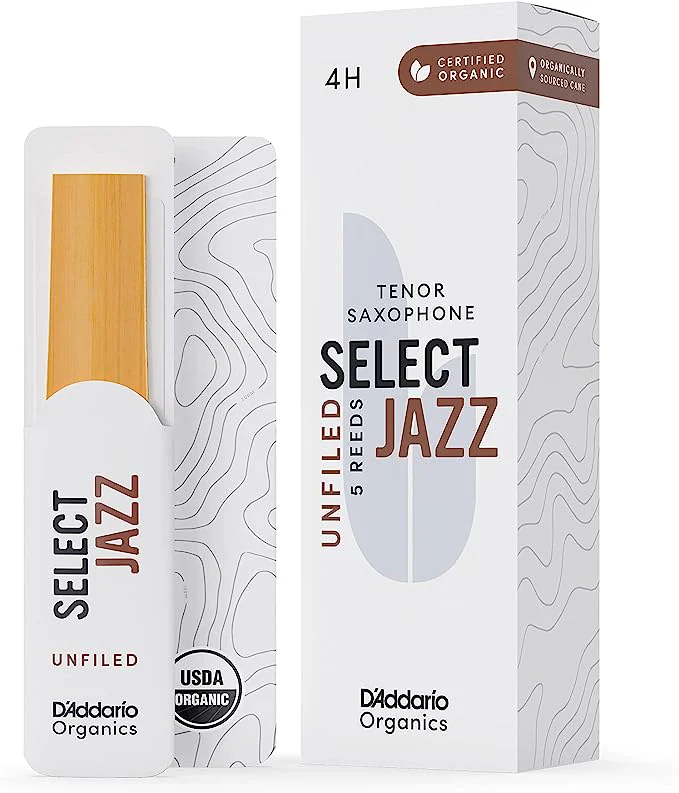 D'Addario Organic Select Jazz Unfiled Tenor Saxophone Reeds - 5 Per Box - Image 13