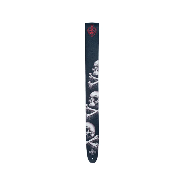 D'Addario Alchemy Gothic Collection Leather Guitar Strap - Image 3